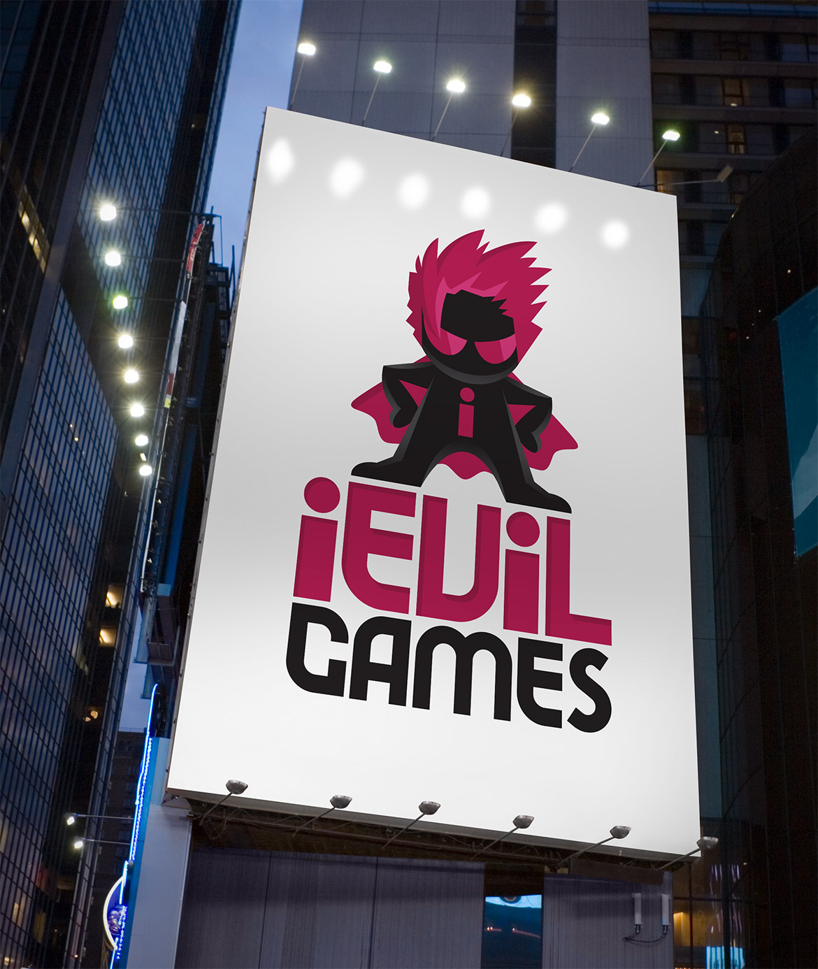 iEvil Games Logo Design on Banner