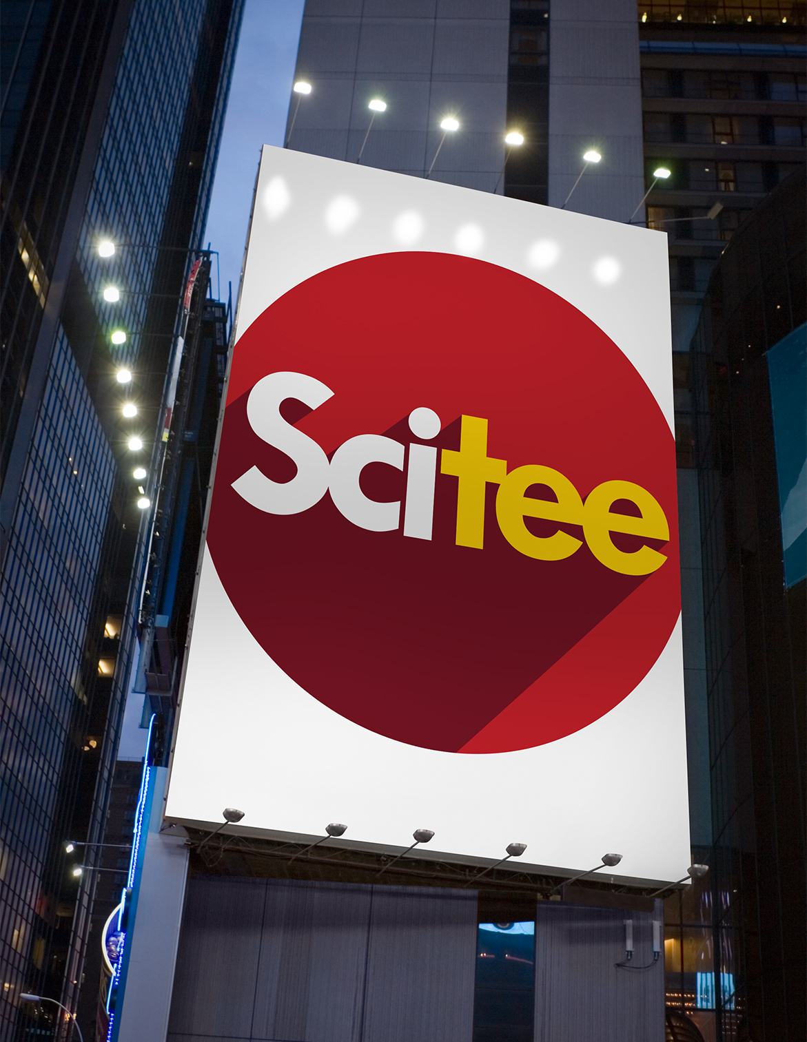 SciTee Logo on Sign