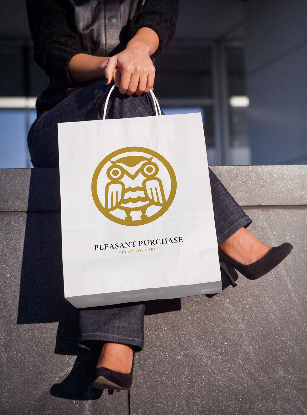 Pleasant Purchase Logo on Bag