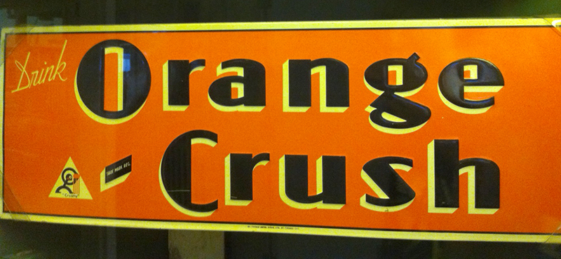 Retro Orange Crush Logo